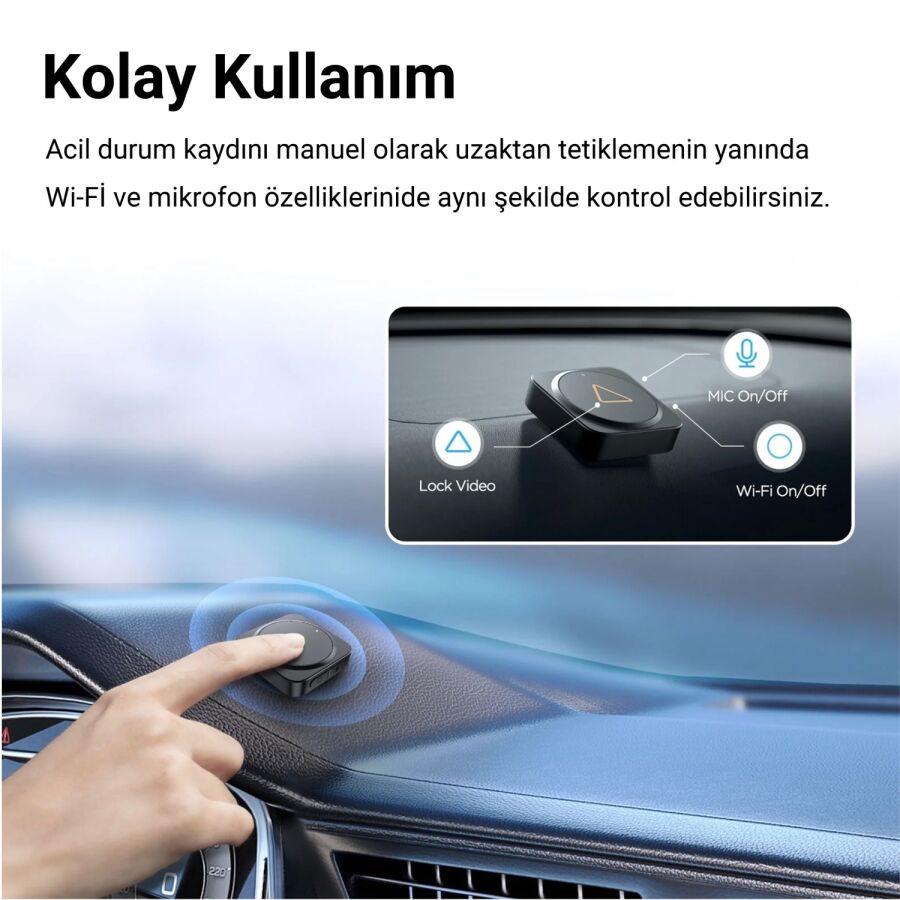 Viofo BTR200 Tüm Kamera Serileri için Kablosuz Bluetooth Uzaktan Kumanda - 4