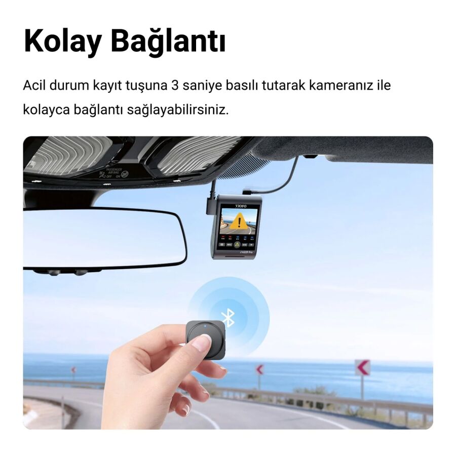 Viofo BTR200 Tüm Kamera Serileri için Kablosuz Bluetooth Uzaktan Kumanda - 2