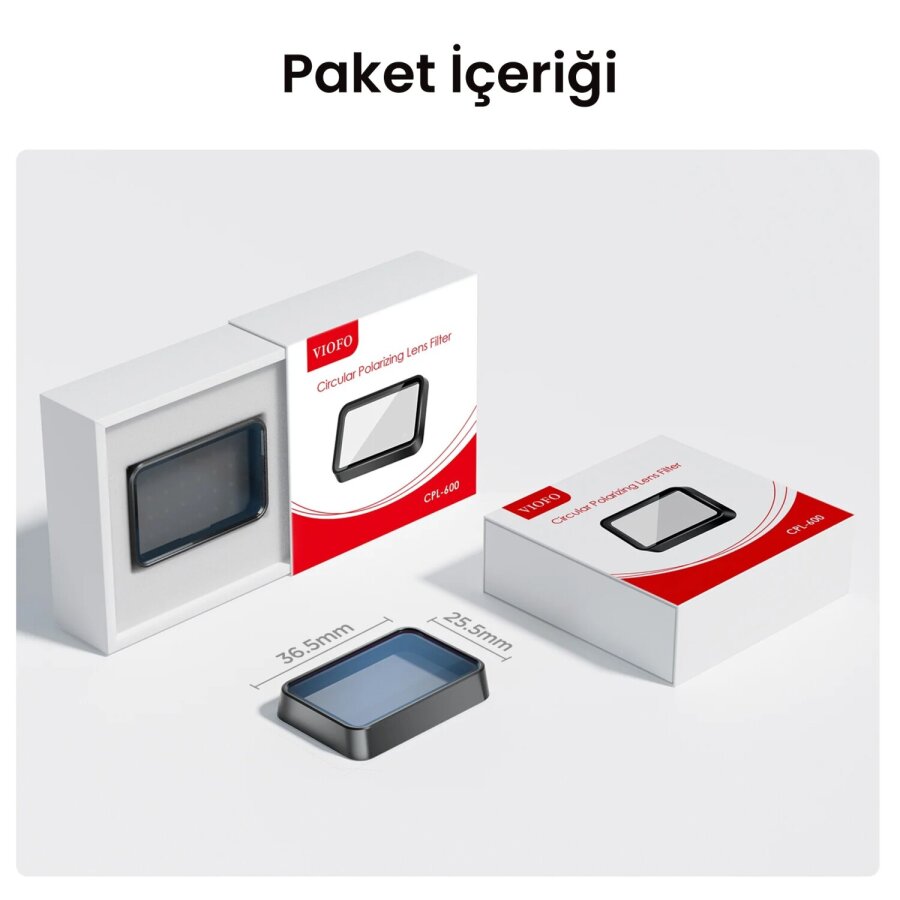 Viofo CPL-600 Polarize RTC420/RC320/A329S/A329T/A229 Ultra Arka Kamera Uyumlu CPL Filtre - 7