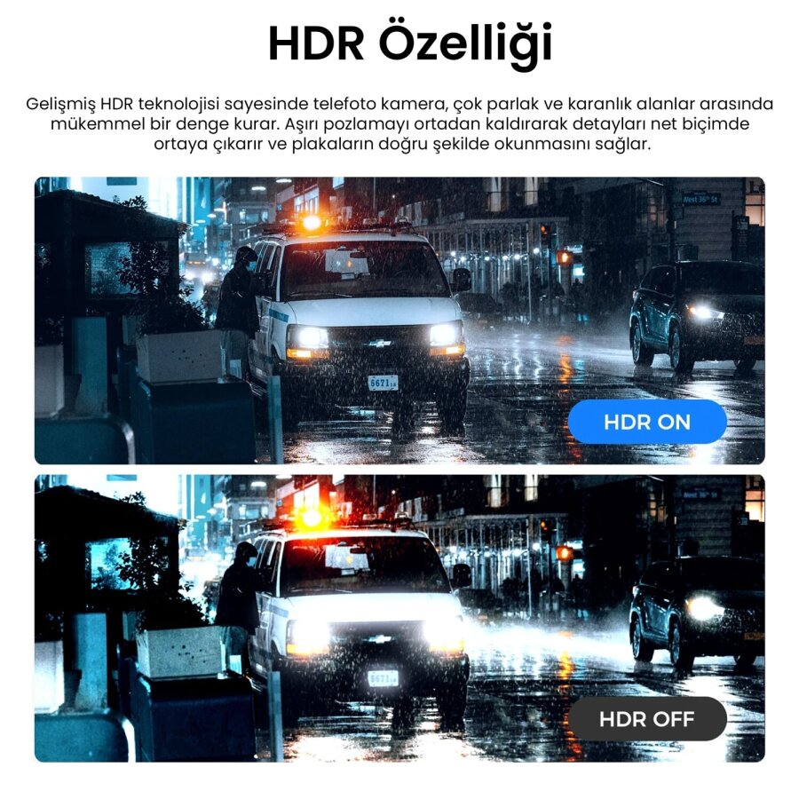 Viofo RWC200 IP67 Su Geçirmez A229 Pro / Plus Uyumlu 2K Quad HD 14.5 Metre Kablolu Dış Arka Kamera - 3