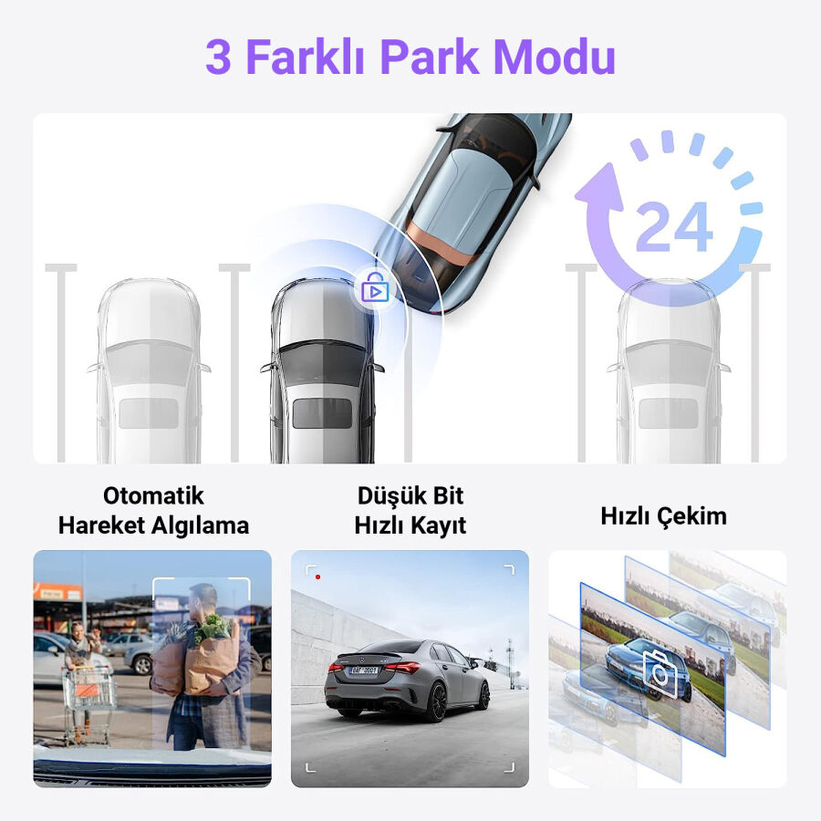 Viofo WM1 2K 30FPS QHD Sony Starvis Sensor Wifi GPS'li Araç Kamerası - 6