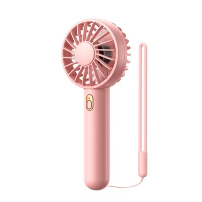Warmco K30 Taşınabilir Şarjlı Mini El Vantilatörü 1800mAh 3 Kademeli Standlı Soğutucu Fan Pembe