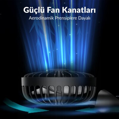 Warmco K38 Ekranlı 4 Kademeli El Vantilatörü 2400mAh Şarjlı Taşınabilir Katlanabilir Standlı Boyun Askılı Soğutucu Fan Pembe - 3