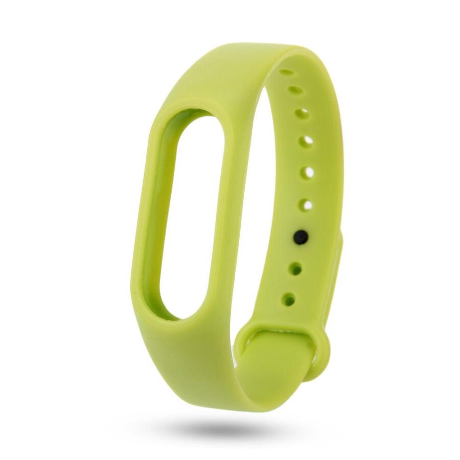 Xiaomi Mi Band 2 Yedek Silikon Bileklik Açık Yeşil - 1