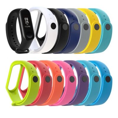 Xiaomi Mi Band 3 ve Mi Band 4 Yedek Silikon Bileklik Pembe - 2