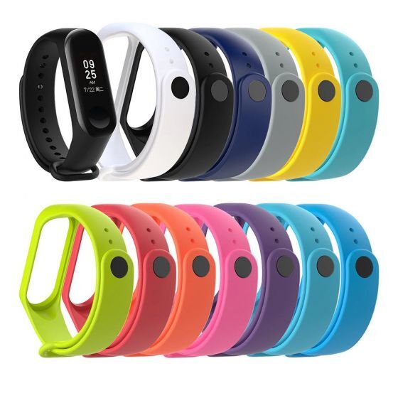 Xiaomi Mi Band 3 ve Mi Band 4 Yedek Silikon Bileklik Saydam Mavi - 2