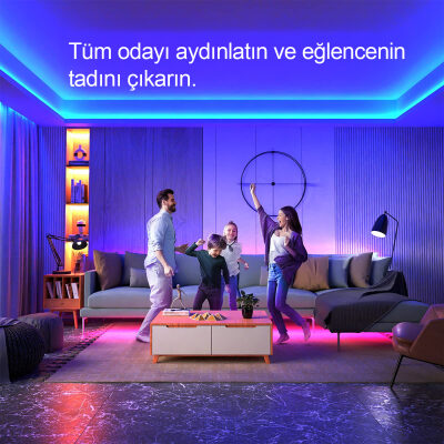 Xiaomi Yeelight 2.1W RGB 24 LED Işık Uzatma Şeridi 1 Metre - 7