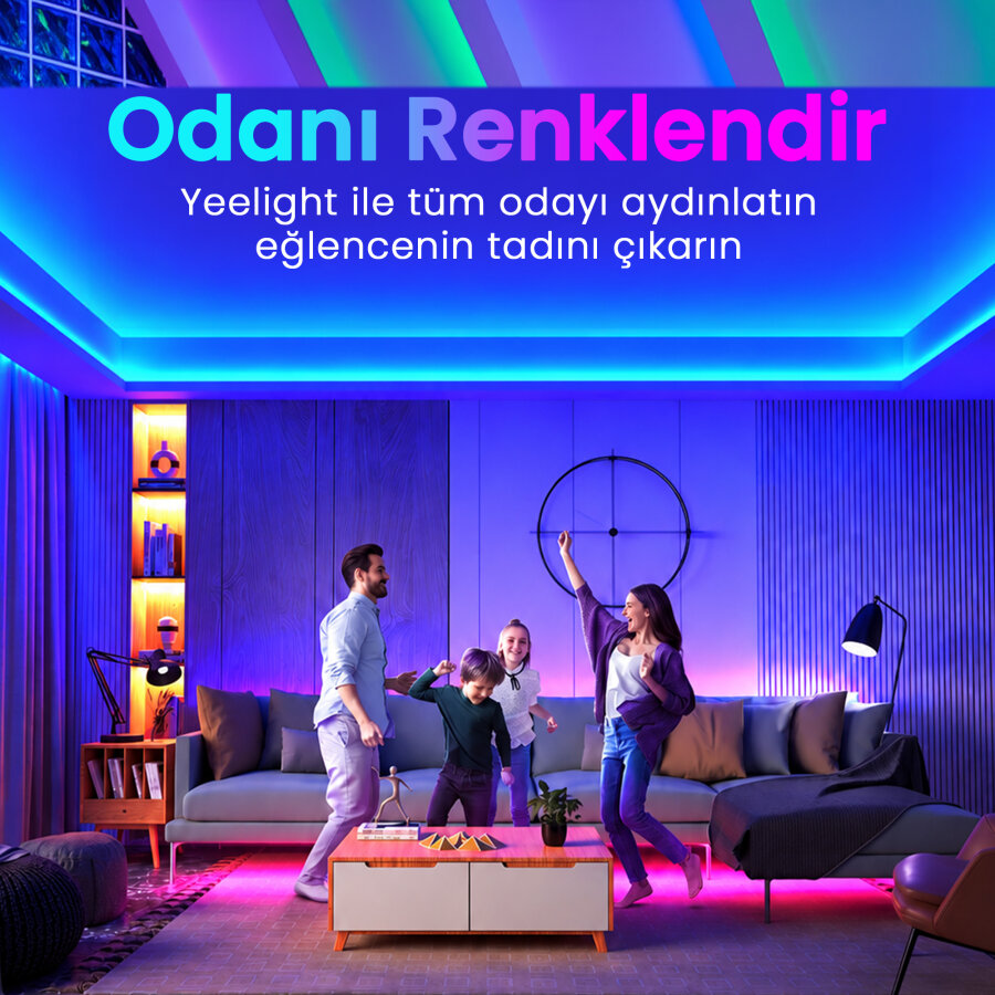 Xiaomi Yeelight 2.1W RGB 24 LED Işık Uzatma Şeridi 1 Metre - 6