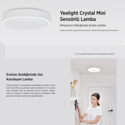 Xiaomi Yeelight Kristal Hareket Sensörlü Mini Tavan Lambası - 5