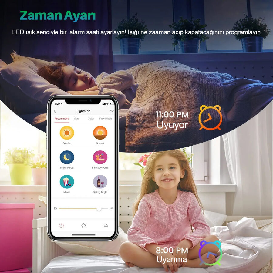 Xiaomi Yeelight LED RGB Wifi Işık Şeridi 1S 2 metre - 9