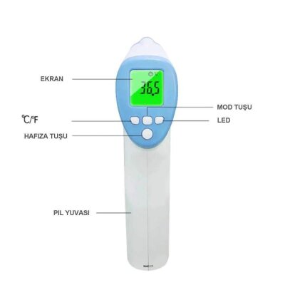 Xidian Temassız Dijital Ateş Ölçer Termometre - 2